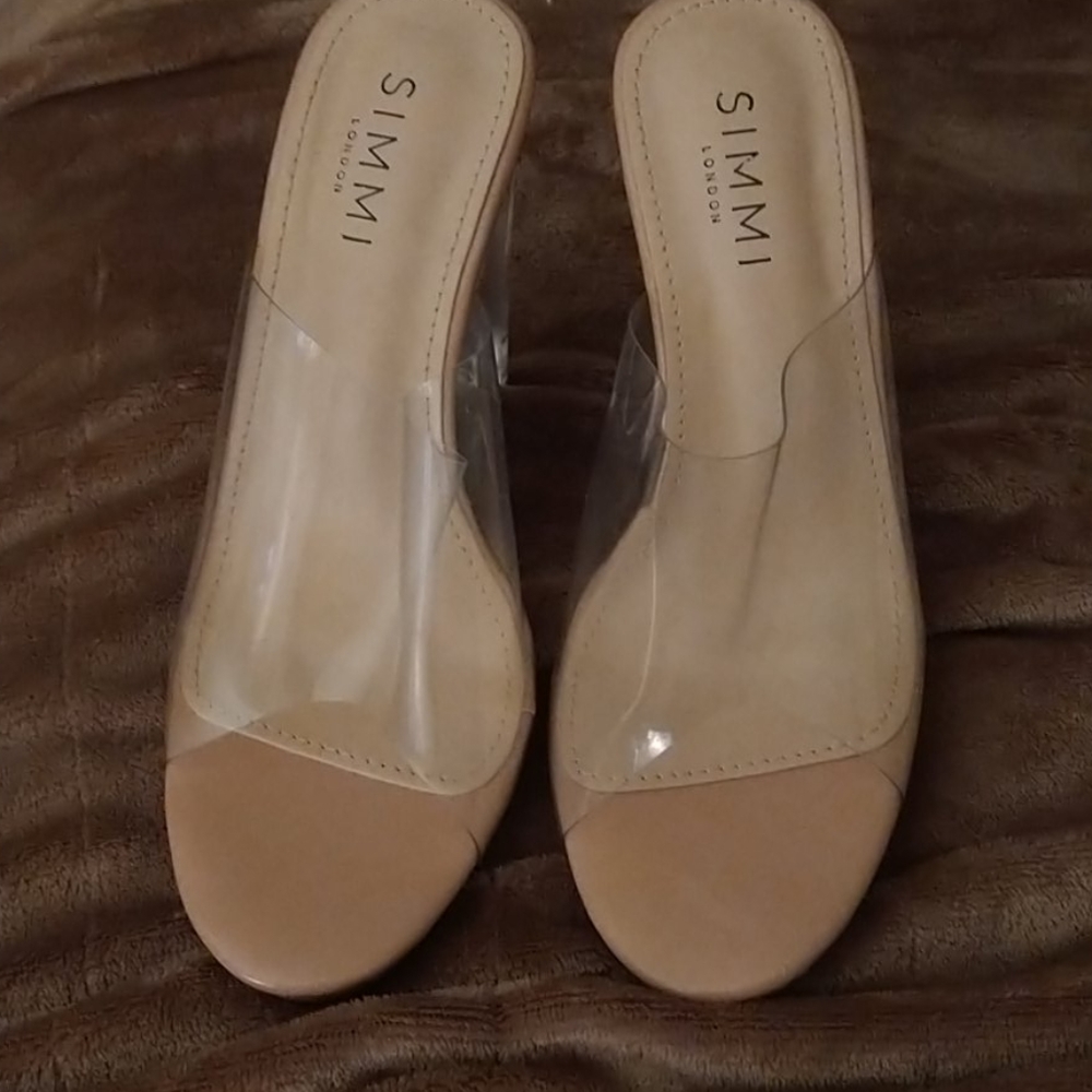 Clear heels